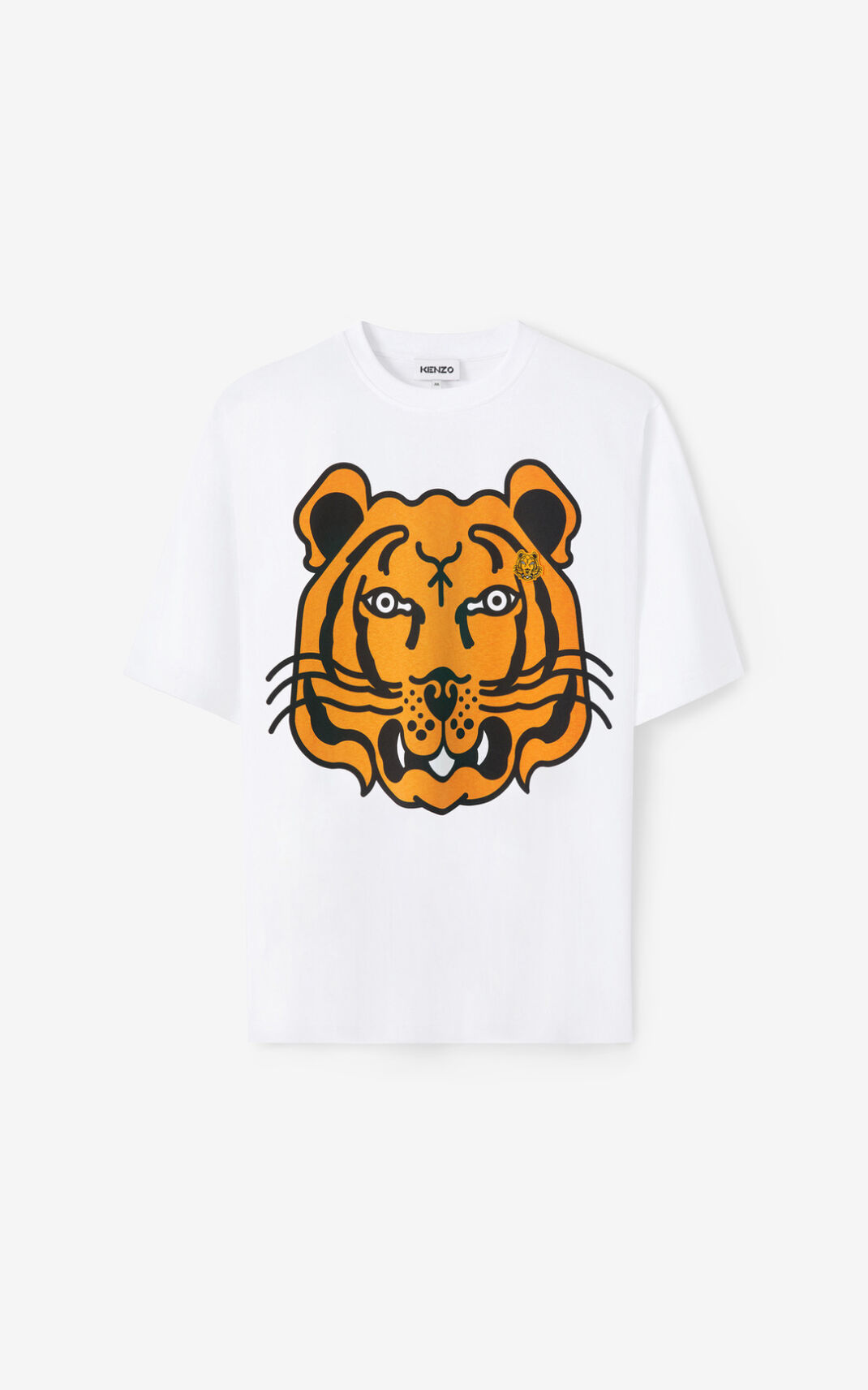 Kenzo K Tiger oversized T-shirts Herre - Hvide DK-474917